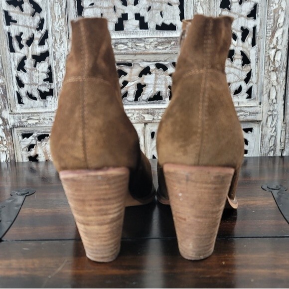 Sole Society Alexi Brown Suede Ankle Bootie Womens Size 8.5 - Picture 13 of 15